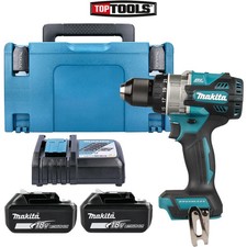 Makita DHP492Z 18v LXT Cordless Combi Drill +2 x 5Ah Batteries , Charger & Case