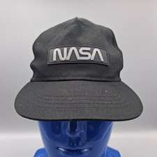 NASA Black Adjustable Snapback Youth Adjustable Snapback Baseball Hat Cap