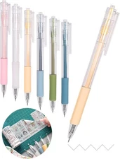 Knife Pen Craft Cutting Tools - Precision Paper Cutter Pen with Refillable Tungs