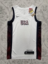 Sz S Nike Team USA 2024 Olympics Basketball Limited Jersey White FV5517-100