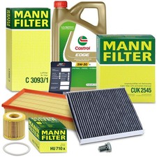 MANN-FILTER INSPEKTIONSPAKET+5L EDGE FST 5W-30 LL FÜR VW POLO 9N 1.2