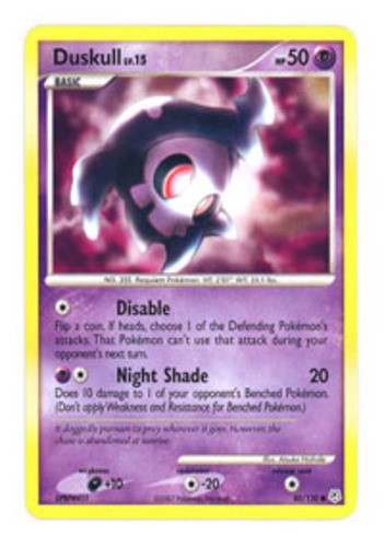 Duskull - 80/130 - Common NM Diamond and Pearl