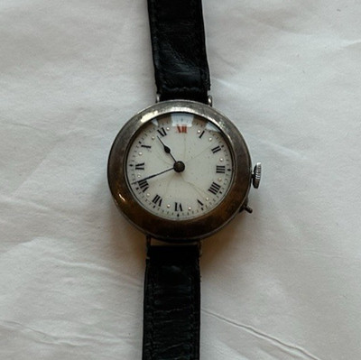 Ladies Swiss-made Britannia Silver watch, Hallmarked London Assay Office 1913