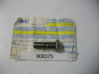 BRP OMC Johnson Evinrude 908375 Flywheel Bolt OEM