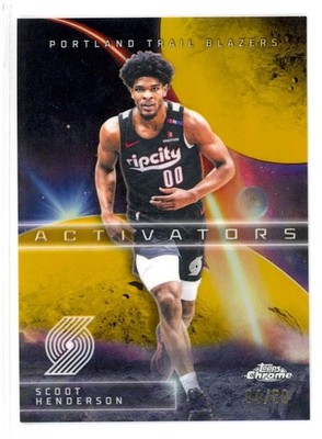 2025-26 Topps Chrome Update Scoot Henderson /50 Activators GOLD #AC-17 Insert SP