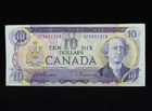 1971 $10 Ten Dollars Bank Note Canada Banknote DF 3931213 Beattie Rasmisky VF Gr