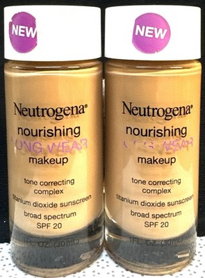 2 neutrogena nourishing makeup spf 20 tone correcting  1oz 70 fresh beige