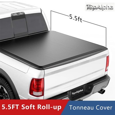 5.5 FT Soft Roll-Up For 2015-2026 F150 F-150 Tonneau Cover Bed Cover Waterproof