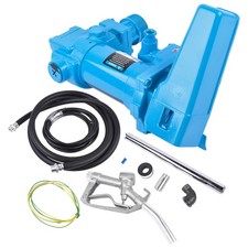 NEW 12 V Fuel Transfer Pump 15 GPM Diesel Gas Gasoline Kerosene Blue Oil Seal