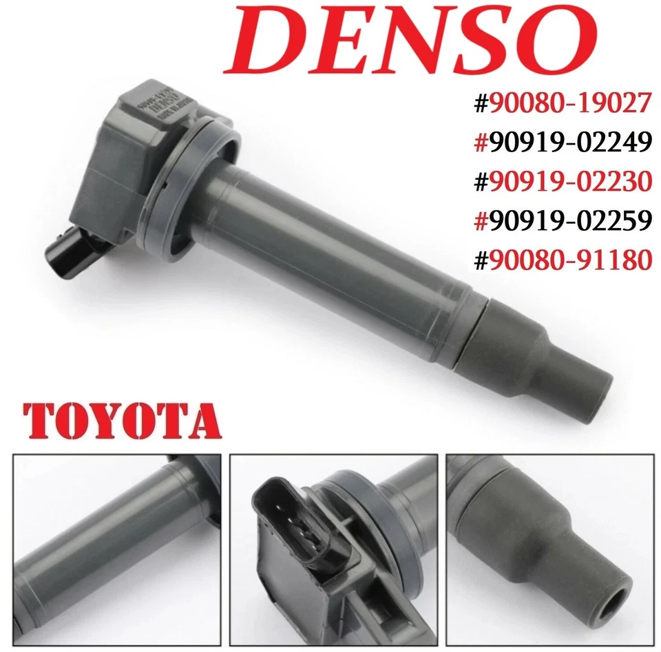 ✅ GENUINE 8x Ignition Coils For 1998-10 TOYOTA & LEXUS 4.3L 4.7L V8 #90919-02249 - Image 2 of 2