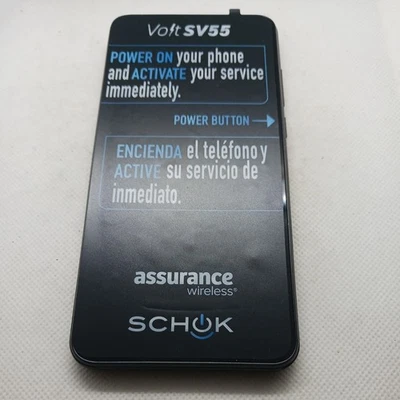 Schok Volt SV55 Black Android Smartphone Carrier Assigned To Assurance Wireless