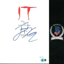 Jack Dylan Glazer Signed Autograph IT Horror Movie Script Screenplay BAS COA