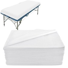 Disposable Massage Table Sheets, 100 PCS 31.5" x 74.8" Non Woven Fabric Dispo...