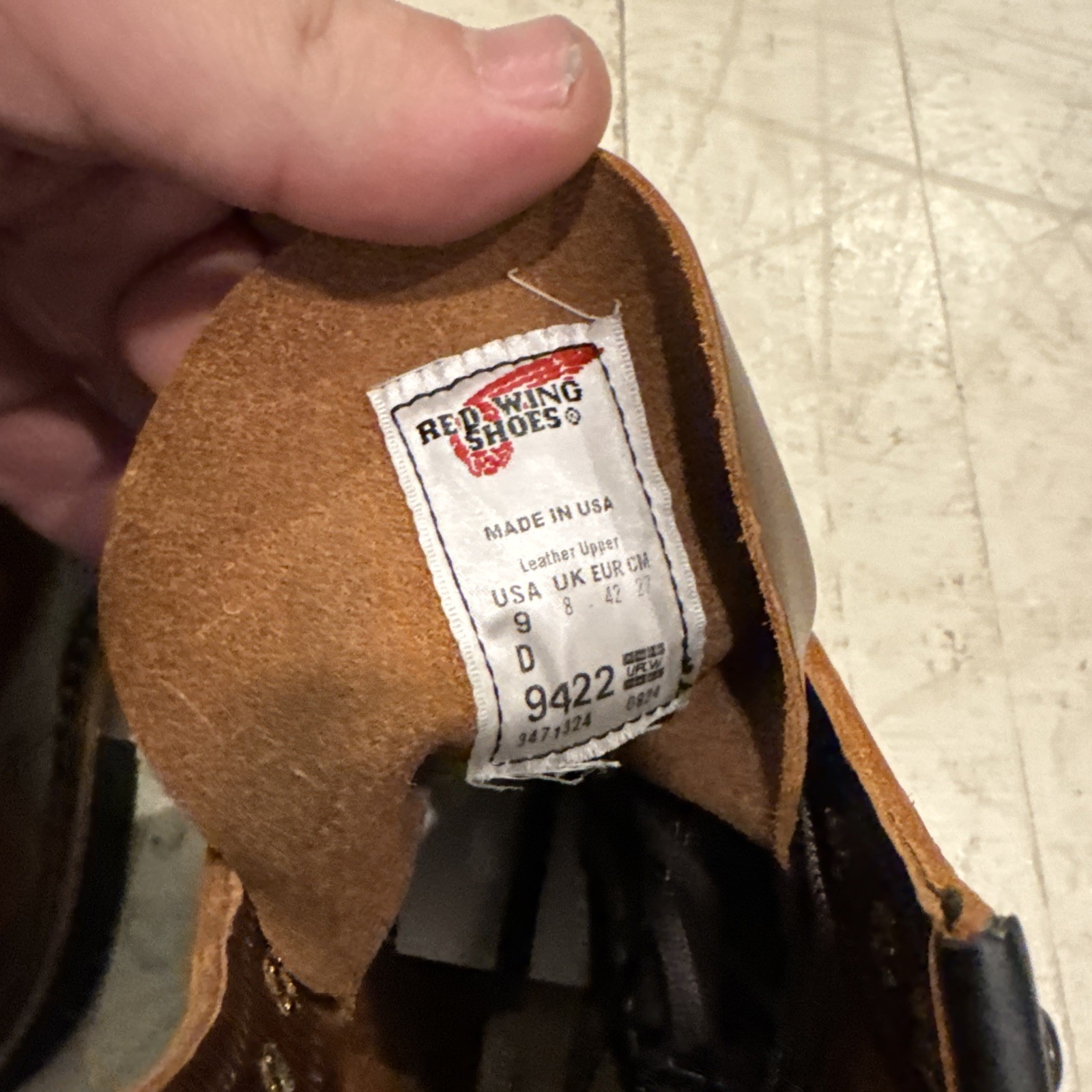 Red Wing Heritage 9422 Beckman Cigar Excalibur Leather Boots Men 9 D Seconds