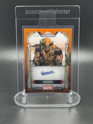2024 Topps Chrome Marvel - Orange Autograph - Wolverine 03/25