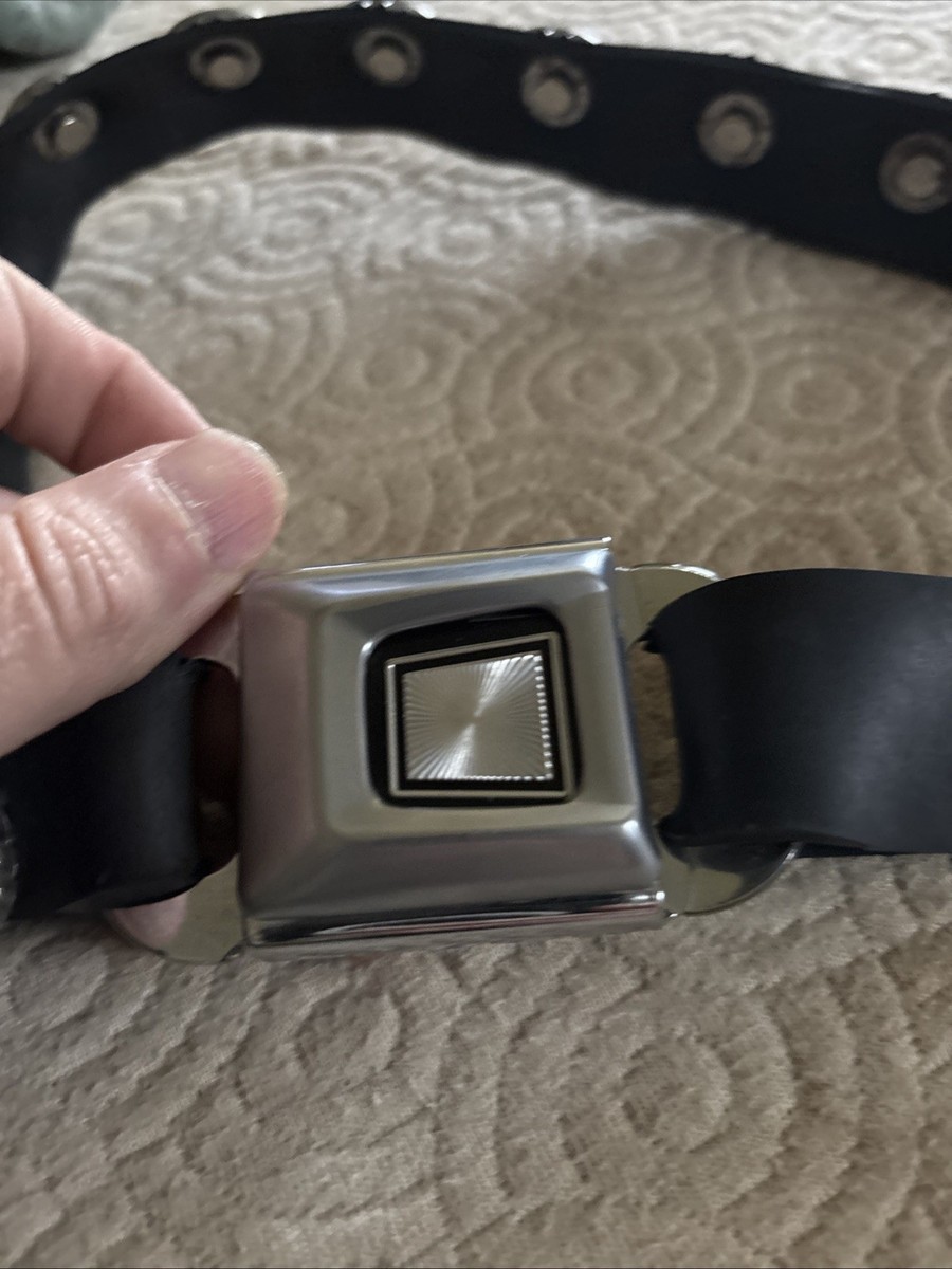 Unisex-Bottle Cap Seat Belt Buckle 28 inchMax Black Rubber  display picture 3