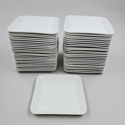 Delta Airline International First Class Plain White Square Plate 0442-07013