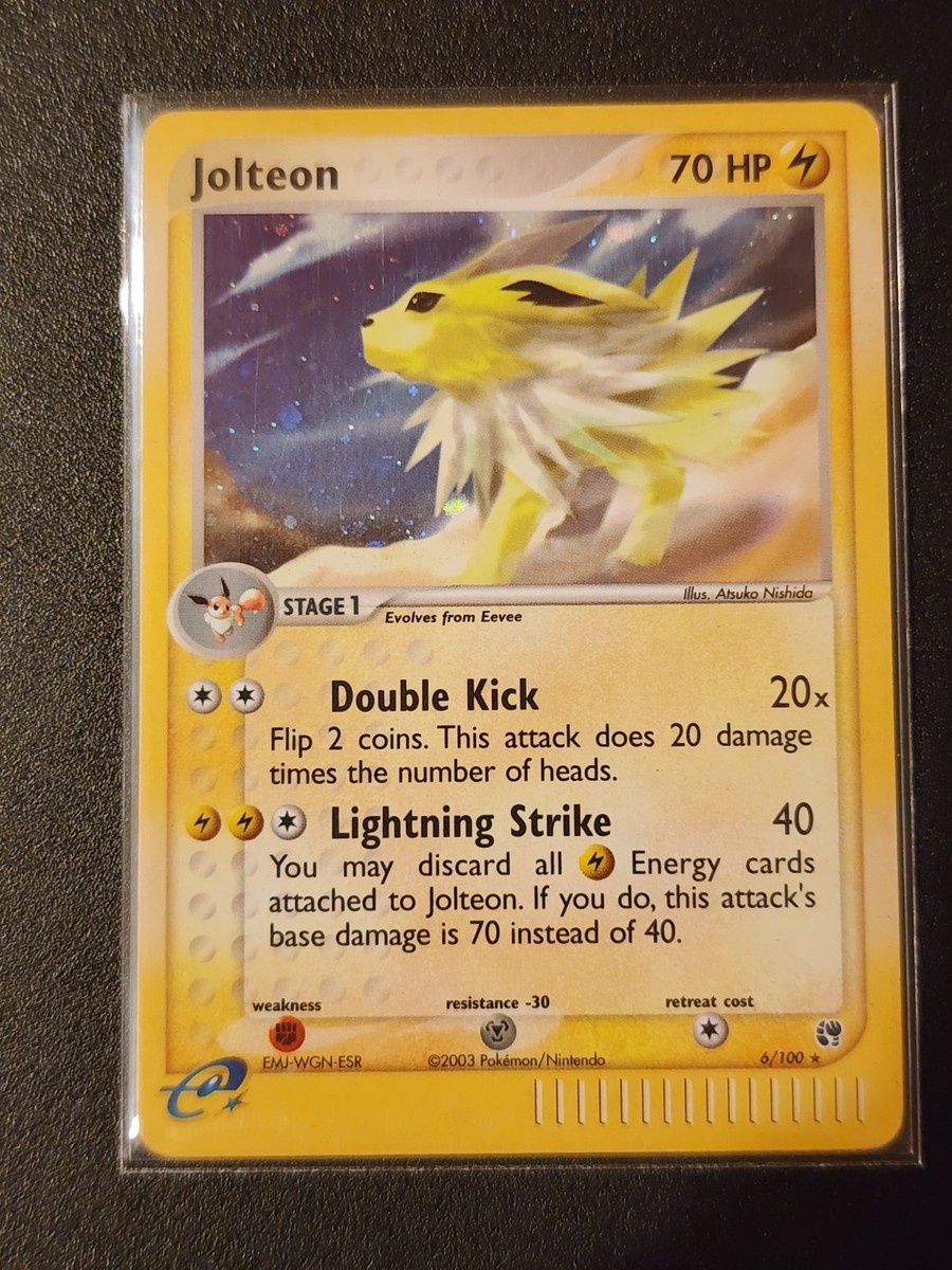 Jolteon E-reader Ex Sandstorm #6/100 Holo LP Excellent Pokemon