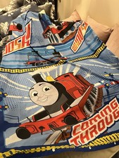 Thomas The Tank Engine Single Duvet Cover & Pillowcase “Coming Through” 2014 VGC