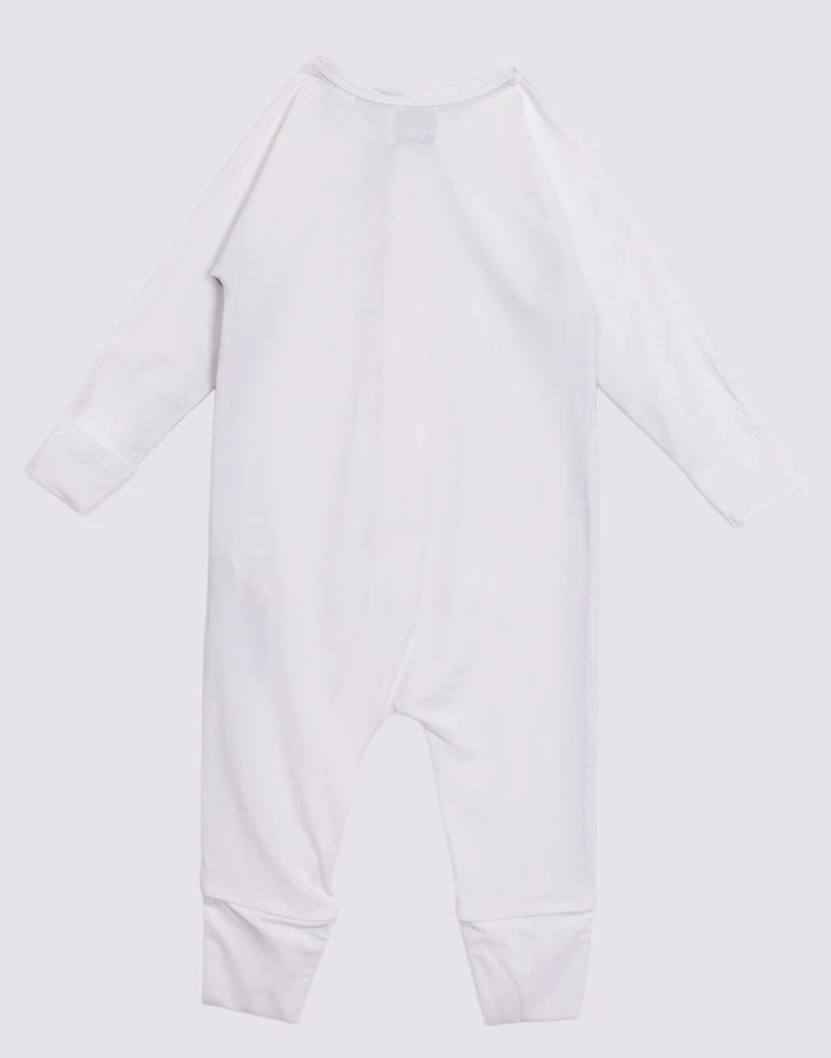 Set cappello e bavaglino tuta bambino Burberry RRP€329 taglia 9M 74CM bianco righe a quadri - Immagine 3 di 4