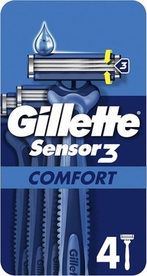 Gillette Sensor3 Comfort Einwegrasierer 24er Pack 6x4 Dreifachklinge Neu Original