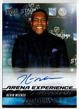 Kevin Weekes Credentials 2024-25 Arena Experience Autographs #AE-KW