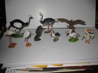 9 BRITAINS England vintage plastic ZOO animals BIRDS Ostrich Vulture Stork Eagle