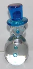 BEAUTIFUL Blenko Glass Snowman Blue Hat Buttons and Nose 6 1/2 Inches Tall