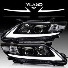 For 2010-2011 TOYOTA CAMRY LED Projector Headlights Sequential Sig Front Lamps*2