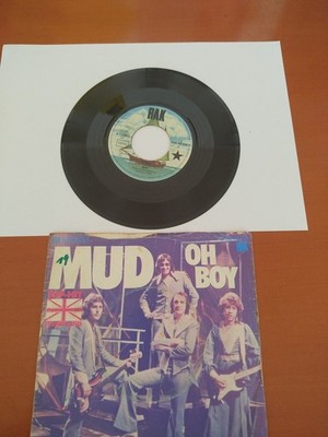 MUD - SINGLE 7'' - OH BOY / WATCHING THE CLOCK - USED