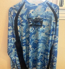 Pelagic High Performance Swim Sun Surf XL Mens New Blue Long Sleeve 