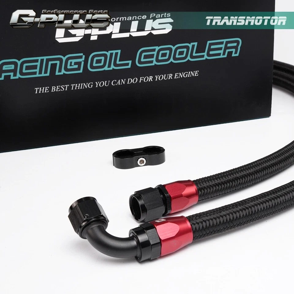 Kit de enfriador de aceite de motor GM 25 filas apto para LS1 LS2 LS3 10AN + Kit de placa sándwich Foto 3 de 4