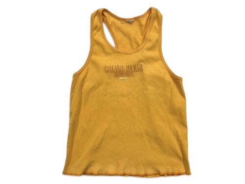 Vintage Womens 90s Grunge Calvin Klein Tank Top S/M - Picture 1 of 7