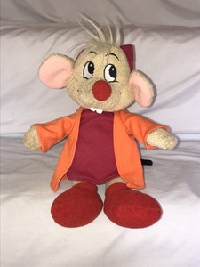 Disney Store Cinderella Jaq Mouse Bean Bag Plush 10â | eBay