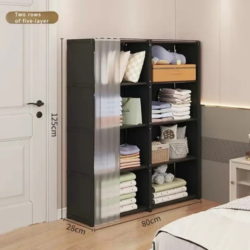 Armario Organizador 6/5 Niveles - Gran Capacidad, Fácil Montaje para Baño, Salón - Imagen 11 de 17