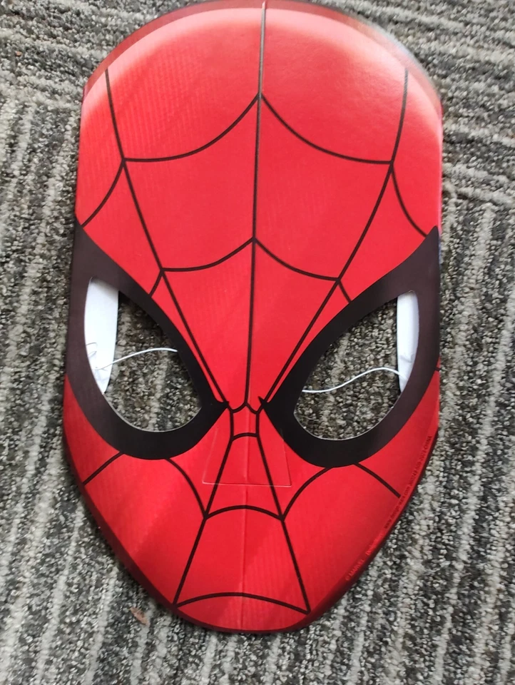 Conjunto de 15 máscaras de papel para festa do Homem-Aranha 12 xícaras enfeites de bolo e 12 embalagens - Imagem 3 de 4