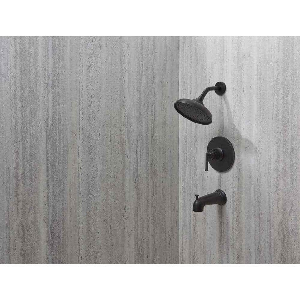 Glacier Bay Oswell SingleHandle 1Spray Tub and Shower Faucet in Matte