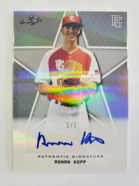 2019 Leaf Perfect Game Baseball - All American Classic 1/1 Auto - RONAN KOPP -