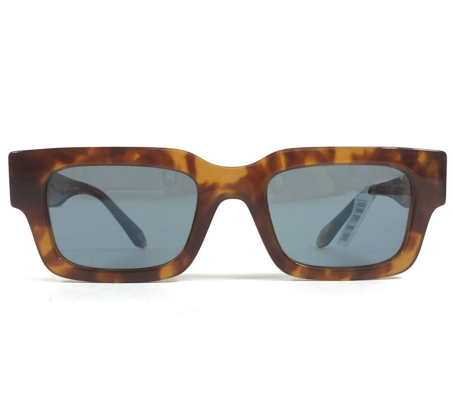 Солнцезащитные очки Giorgio Armani AR8184-U 5988/02 в красной оправе Havana Square с синими линзами