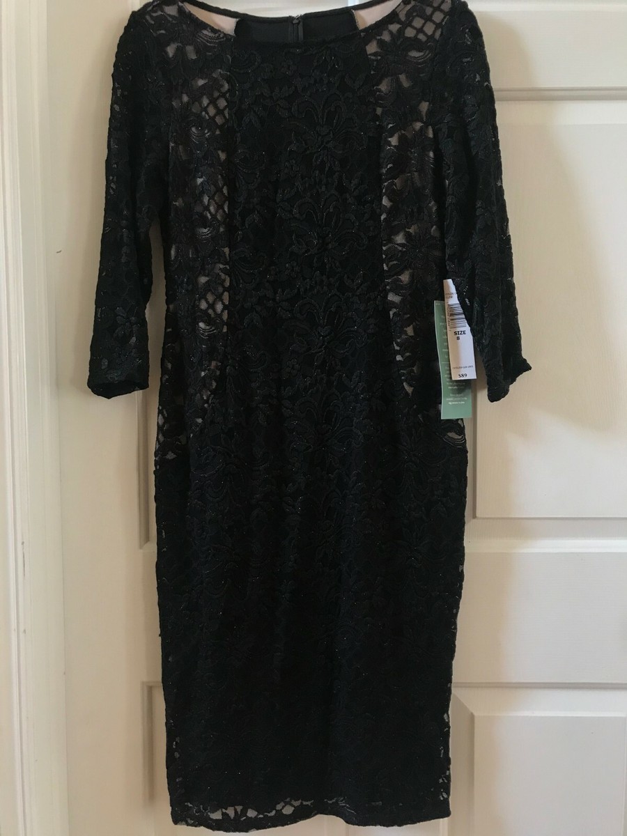Marina Brand Dress Marina Women's Blue Floral Lace Midi Dress Elegant Evening Lace Dress Marina Brand Dress Marina Women's Blue Floral Lace Midi Dress Elegant Evening Lace Dress