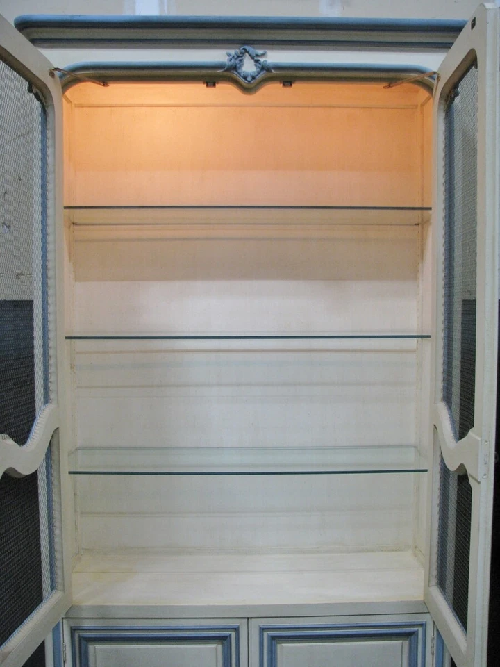 Muebles de panadero vintage pintados Luis XV estilo provincial exhibición Mfg. #3858,5 Foto 4 de 4