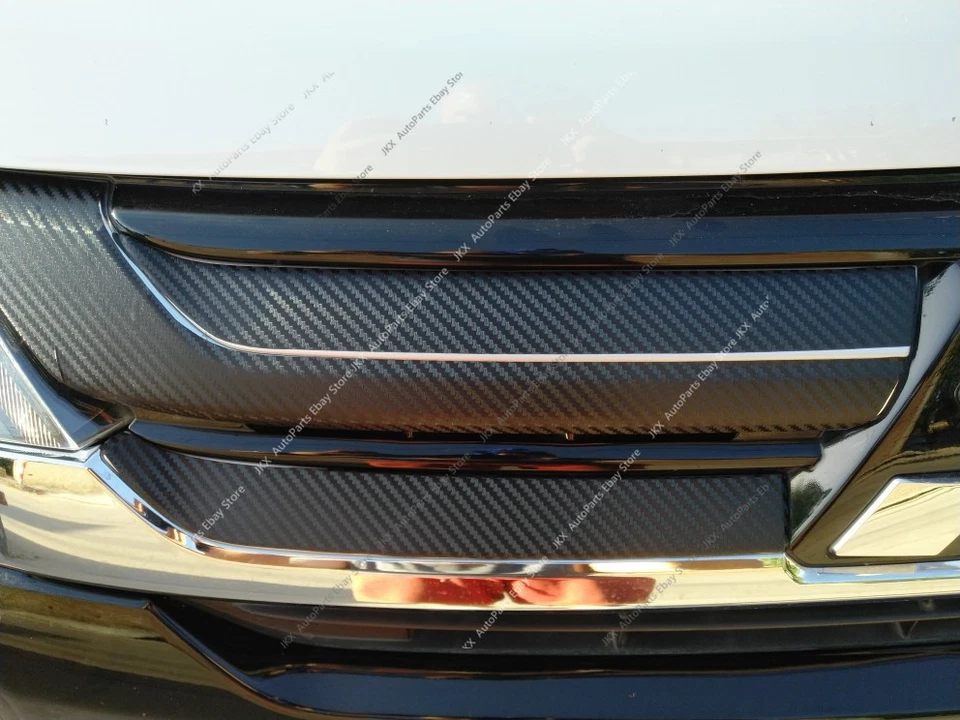 Наклейки на переднюю решетку из углеродного волокна отделка для Mitsubishi Outlander &PHEV 2016-2018 - Изображение 4 из 4