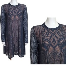 BCBG MaxAzria Dress Women S Sheer Lined Nude Illusion Party Whimsigoth Evening