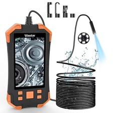 Vastar Endoscopio Industriale LCD 1080P HD 4,3" IP67 3000mAh 6 luci Auto  Casa