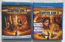The Scorpion King 2 3 Blu-ray Lot Dave Bautista Ron Perlman - NEW SEALED