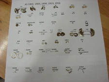 AS(A Schild) caliber 1902/03, 1906, 1913, 1916 watch parts #1141 118 125 227++++