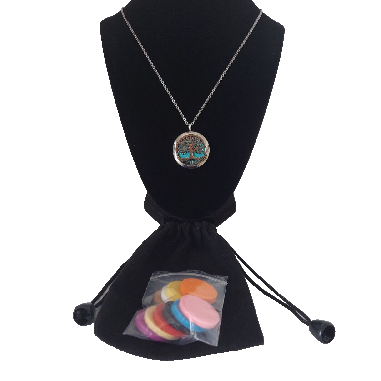 Stainless Steel Aromatherapy Essential Oil Diffuser Necklace Pendant-image