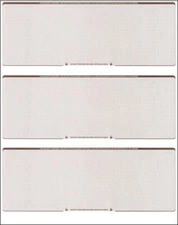 2500 Blank Check Stock Paper - 3 Checks On A Page - QuickBooks - Brown Diamond