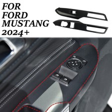 Carbon fiber door window lift switch panel tr...