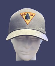 LL Bean Trucker Hat Mid-Crown Light Grey